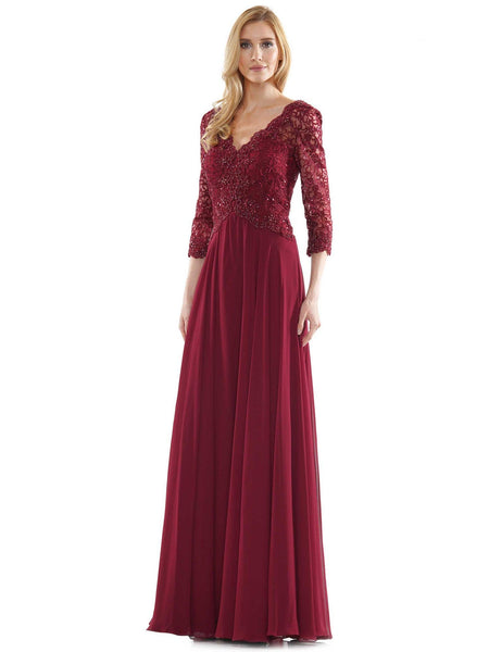 Marsoni Long Mother of the Bride Lace Dress 225 | The Dress Outlet