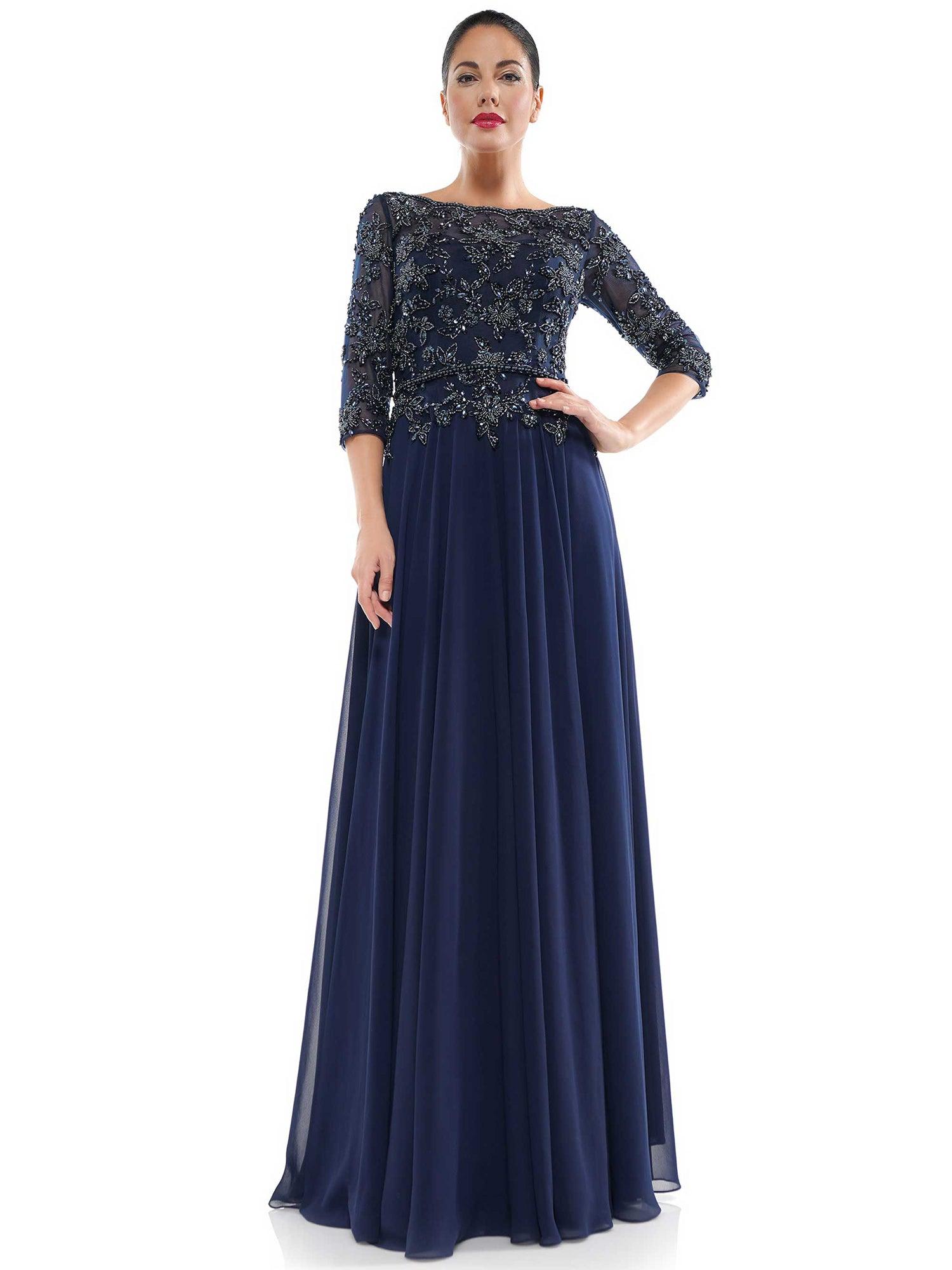 Marsoni Mother of the Bride Long Chiffon Dress 1051 | The Dress Outlet