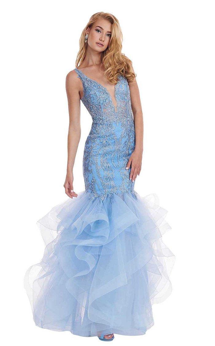 Rachel Allan Prom Long Sleeveless Mermaid Gown 6465 | The Dress Outlet