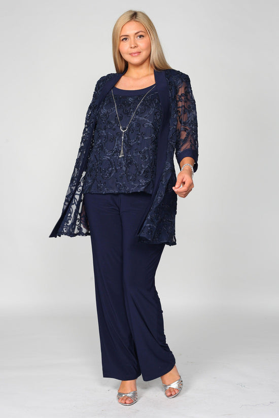 R&M Richards 5012P Formal Jacket Petite Pant Suit | The Dress Outlet