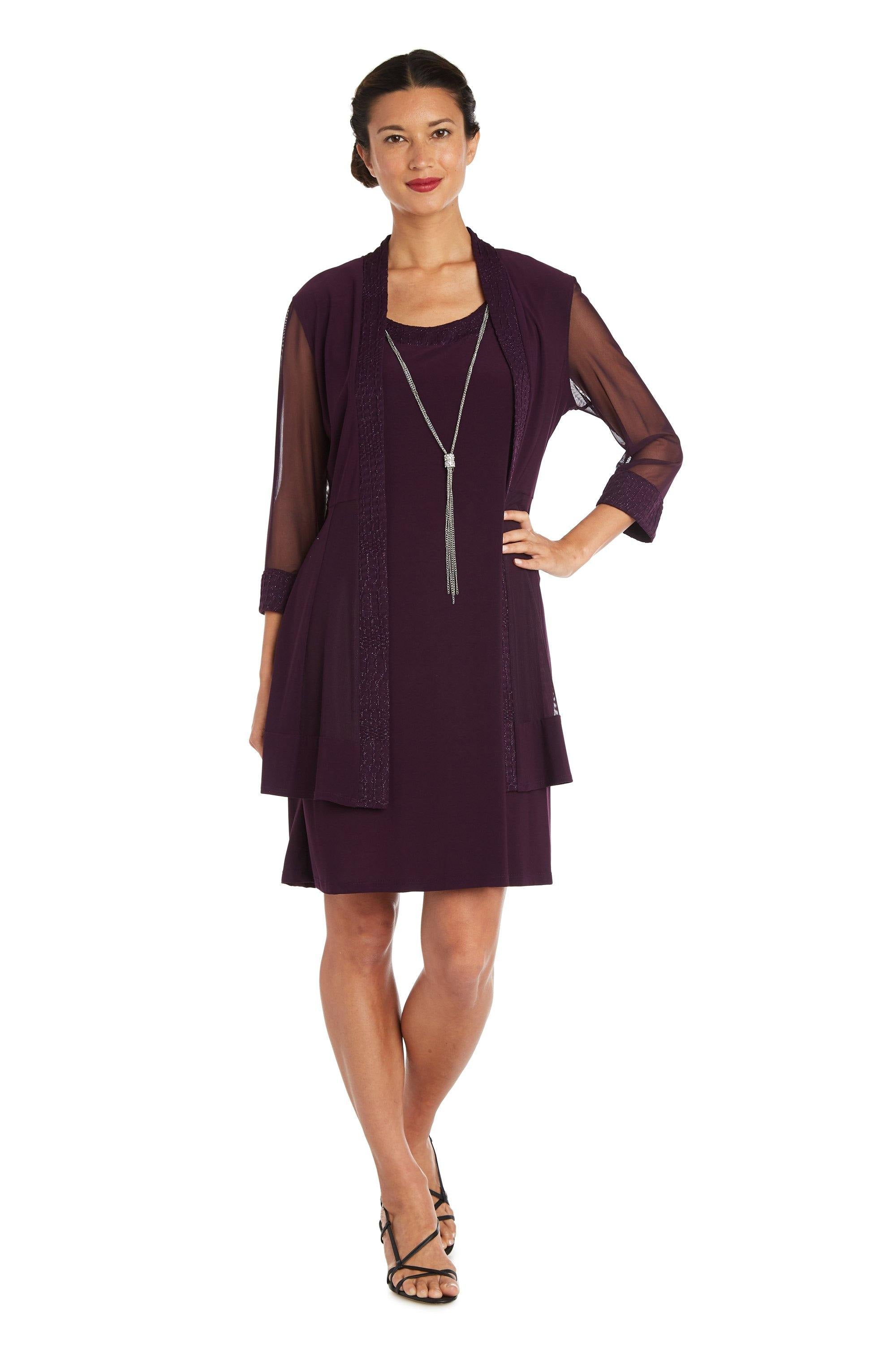 R&M Richards Short Petite Jacket Dress 5394P | The Dress Outlet