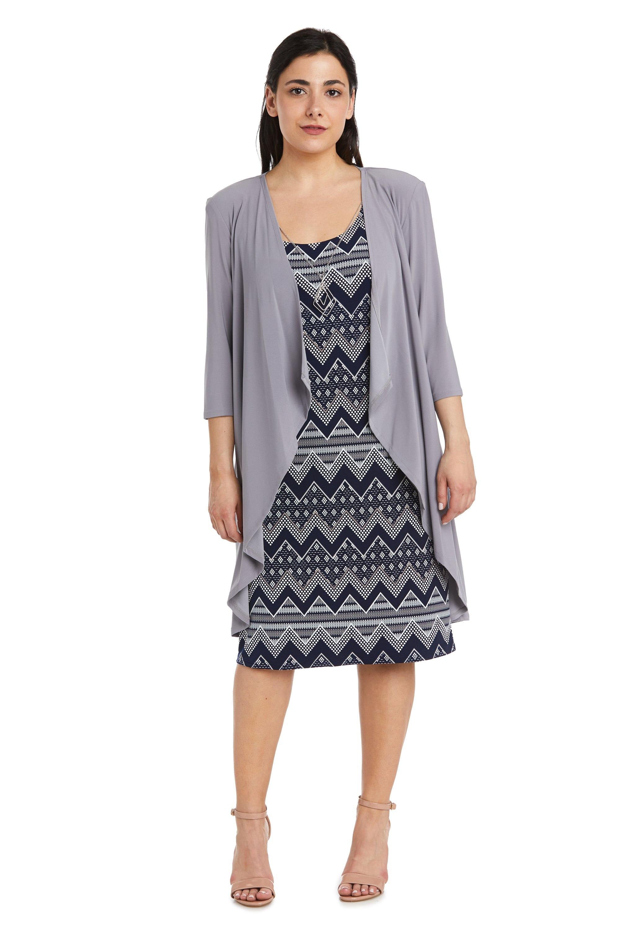 R&M Richards 7697P Short Petite Print Jacket Dress | The Dress Outlet