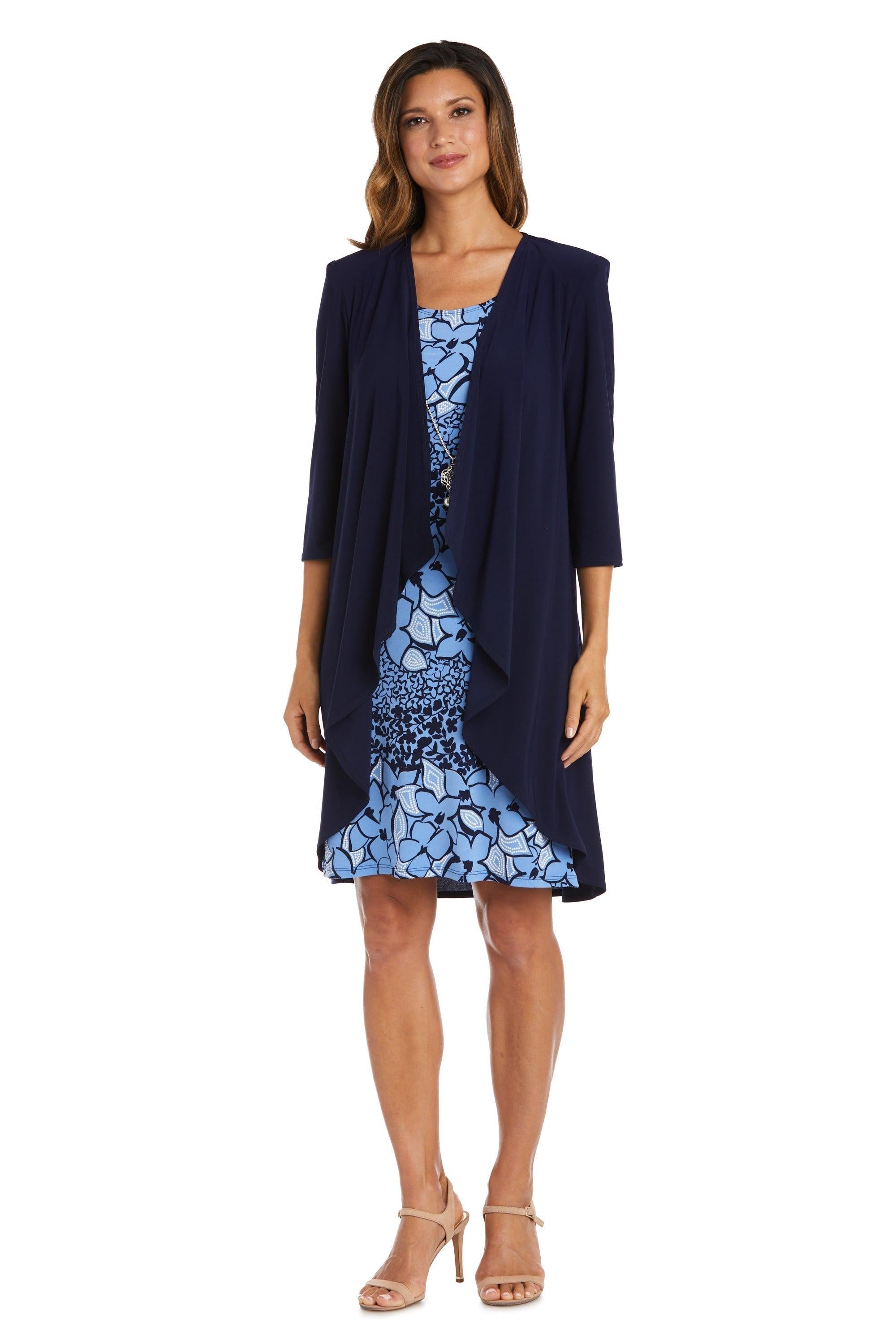 R&M Richards 9297P Short Petite Print Jacket Dress | The Dress Outlet