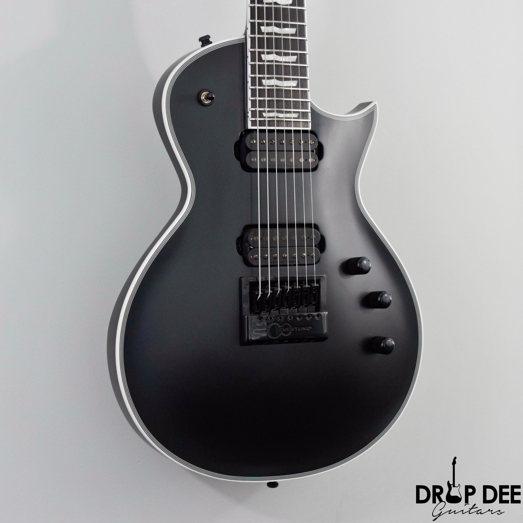 ESP LTD EC-258 Eclipse Electric Guitar 8-String Black Satin LEC-258BLKS 