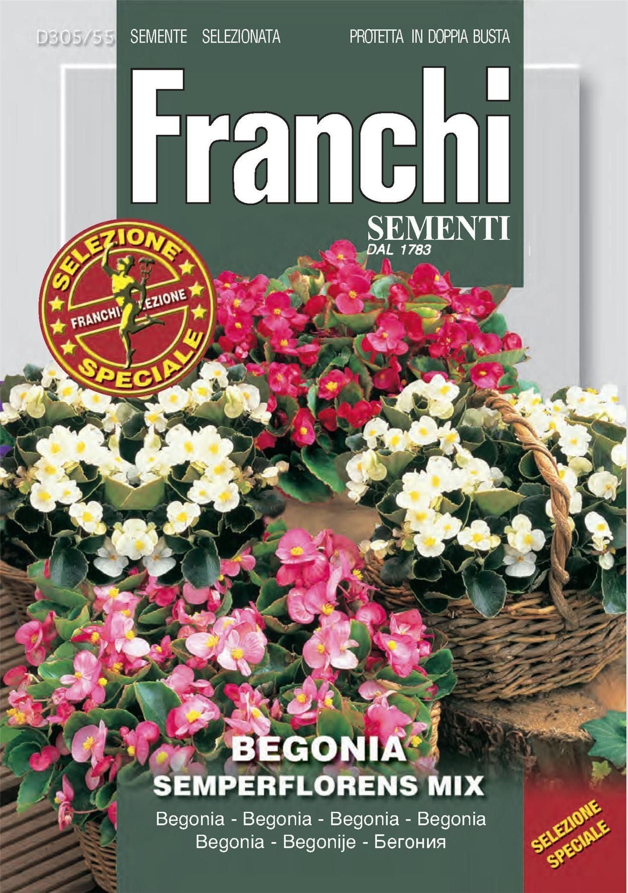 Moda moderna Fdbf _ S 305-55 Begonia Semperflorens Mix Franchi Semillas  Compre en la mejor tienda Precio del fabricante 