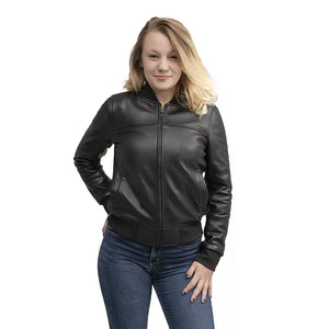 Women’s Whet Blu Dani Leather Bomber Jacket – Dynamic Comfort and Modern Edge - Dynamic Leather