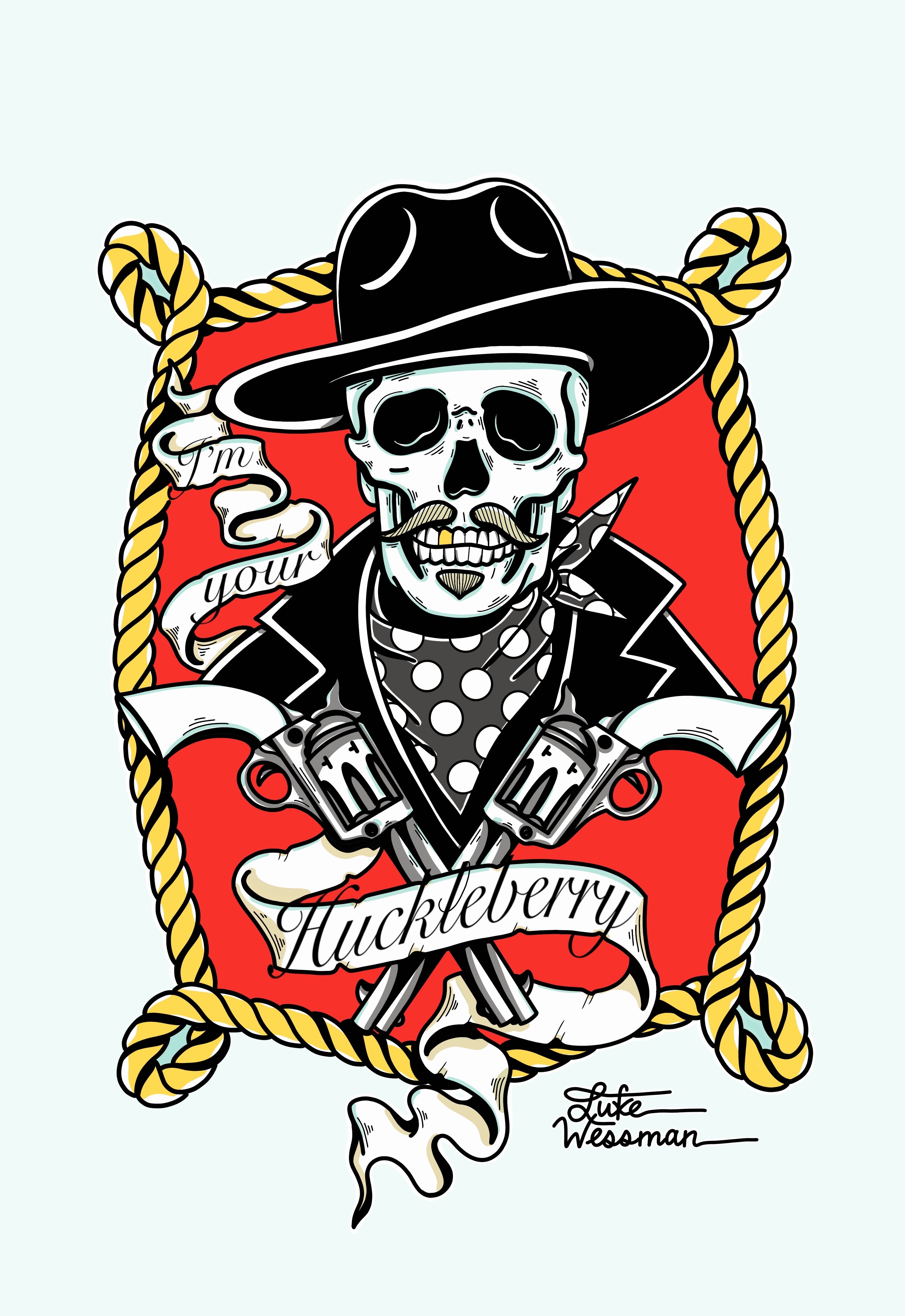 Im Your Huckleberry Tattoo by megonshore  Tattoogridnet