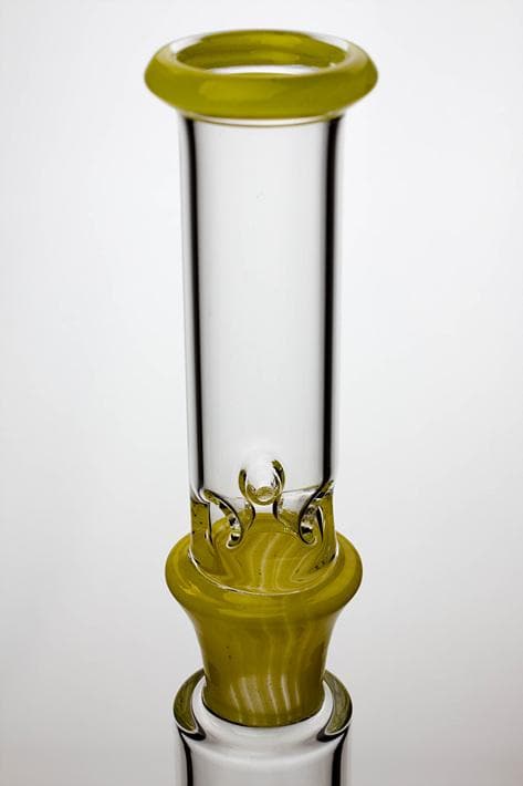 17"  Marble colours inline diffuser glass water bong