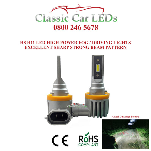 H6W 434 BAX9S 200 Lumen CanBus Error Free Sidelight Reverse LED Bulb White  – Classic Car LEDs Ltd