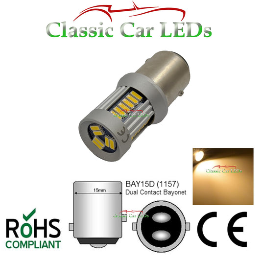 BA20D LED Headlight Upgrade 1047, 1048, 1052, 392, 393, 394, 6V, 12V and  24V Negative or Positive Earth Great Beam Strength and Pattern – Classic Car  LEDs Ltd