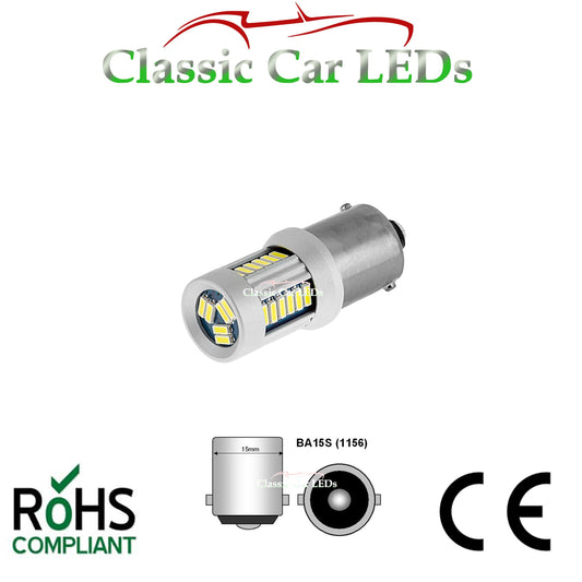 24V BA15S 21W WARM WHITE LED GLB241 BULB CLASSIC COMMERCIAL VEHICLE P21W