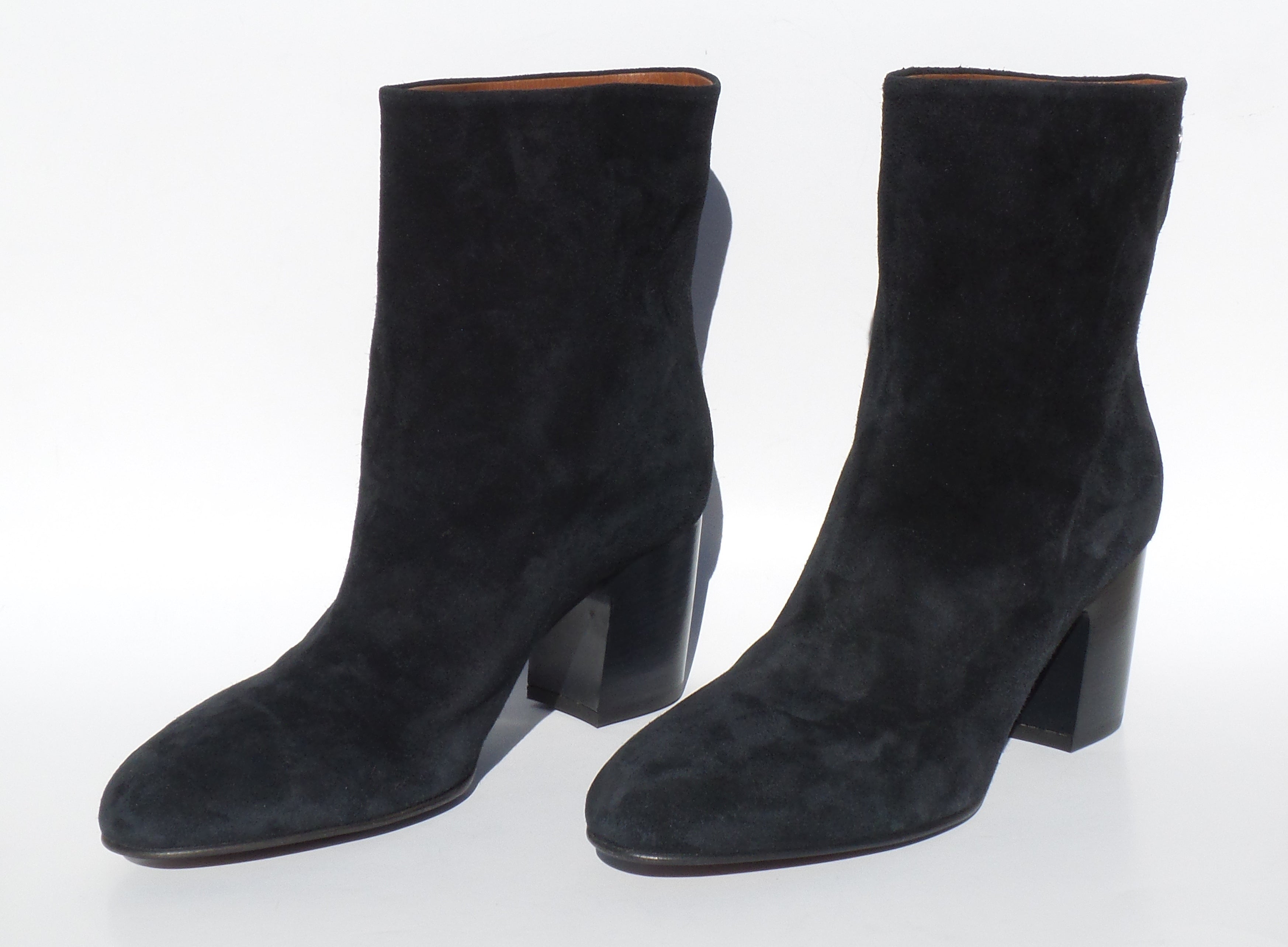 short block heel boots