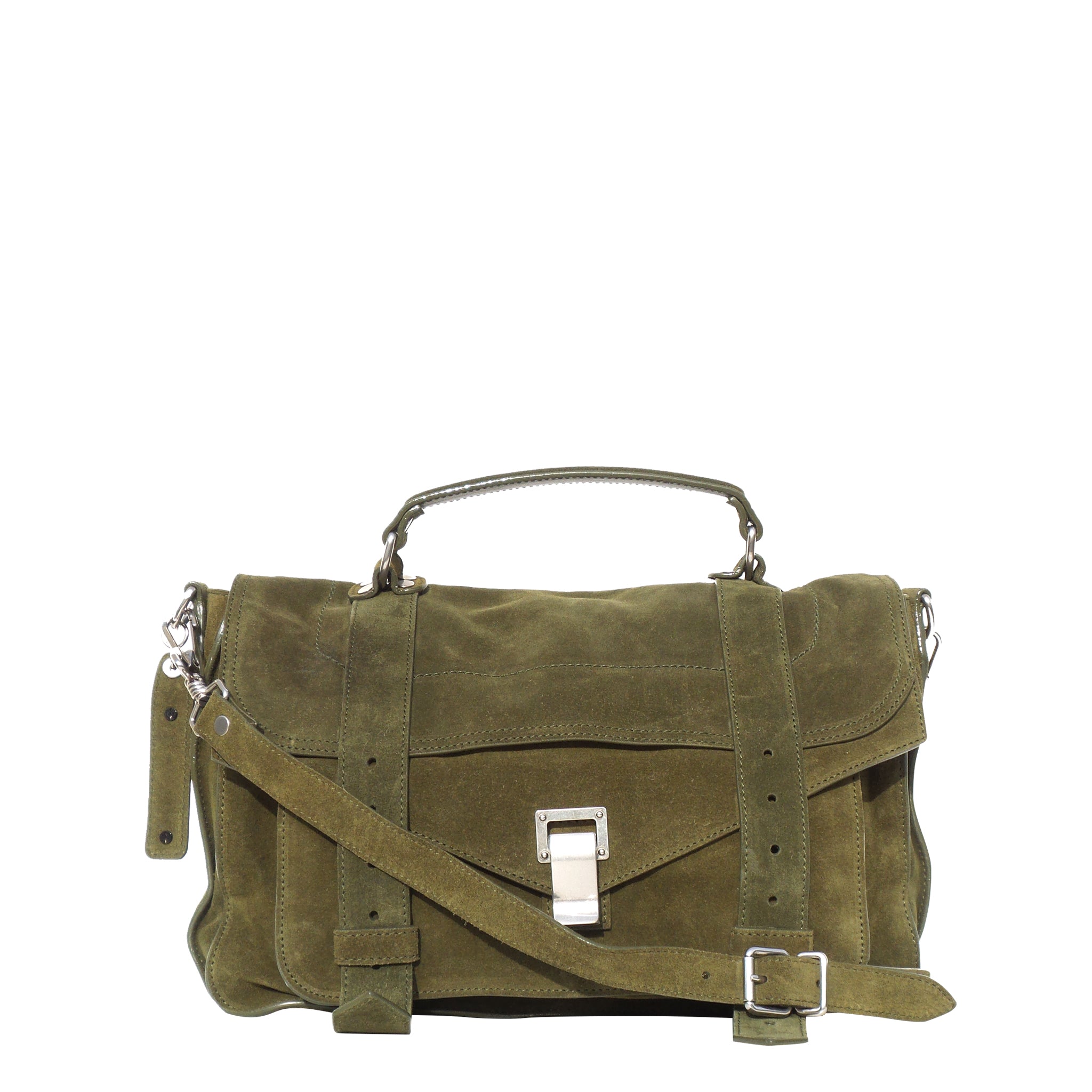 olive green satchel handbags