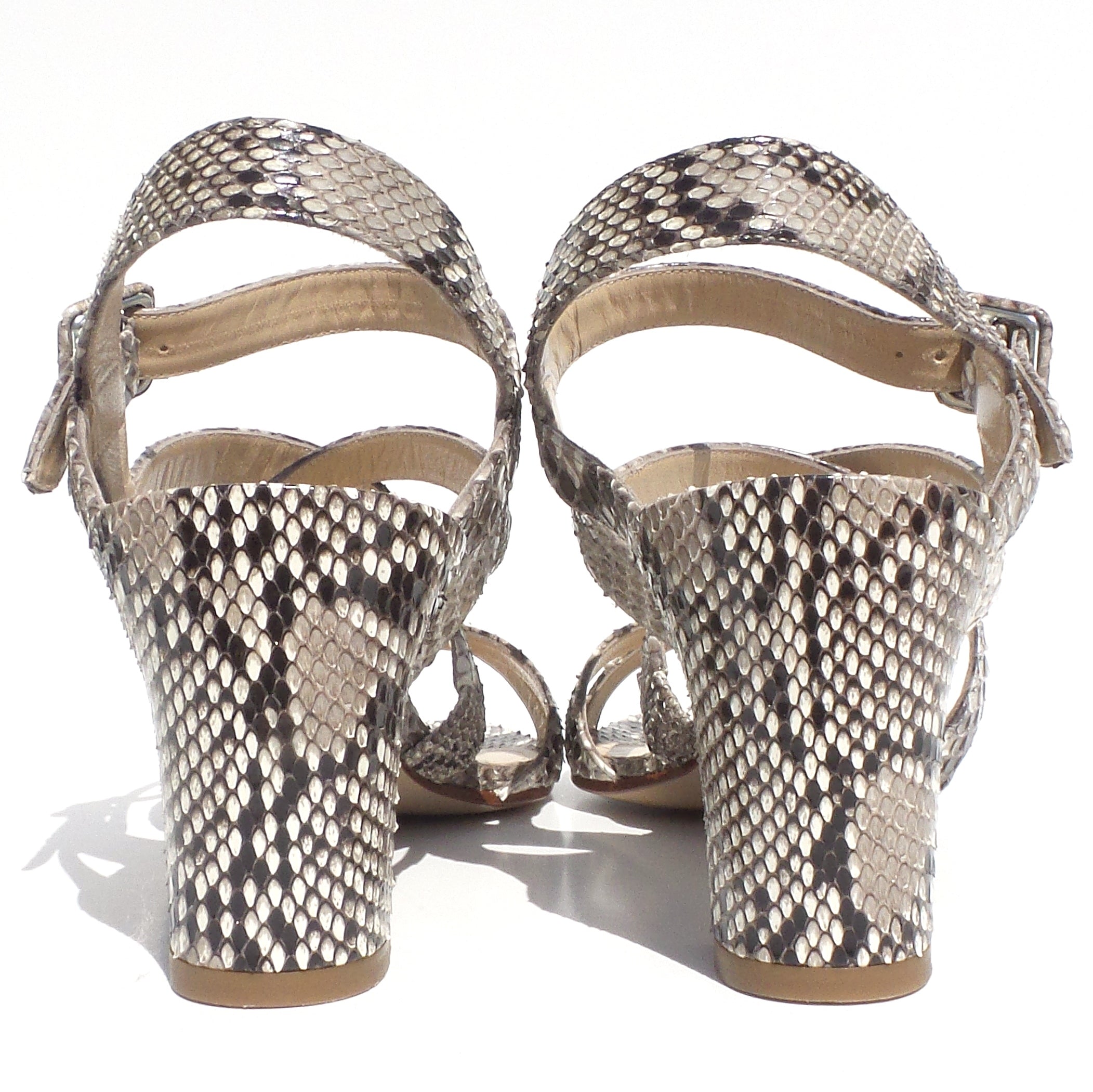 snakeskin slingback shoes