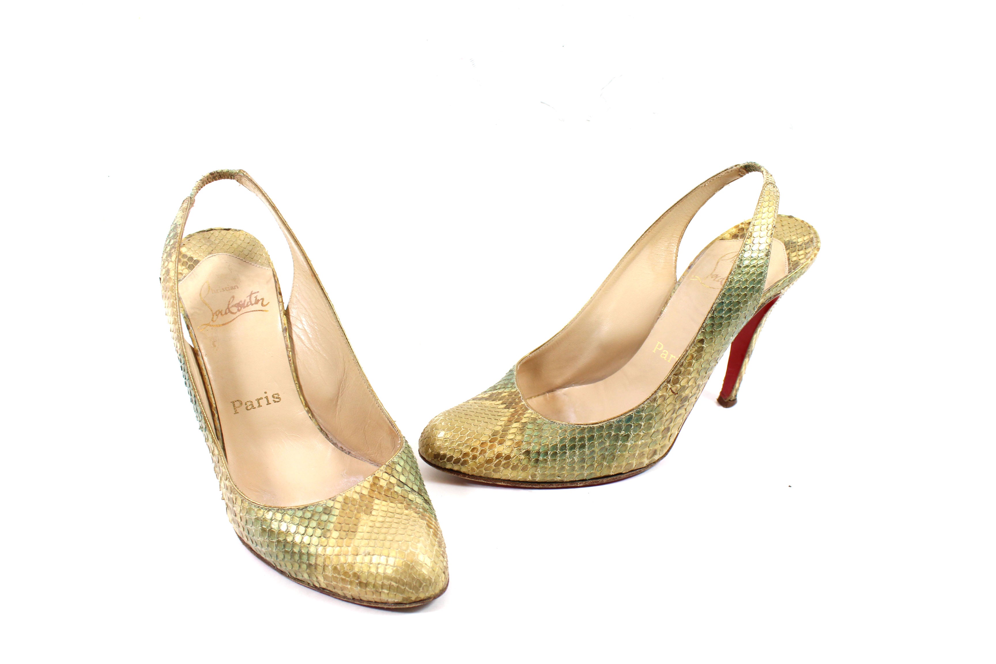 christian louboutin snakeskin shoes