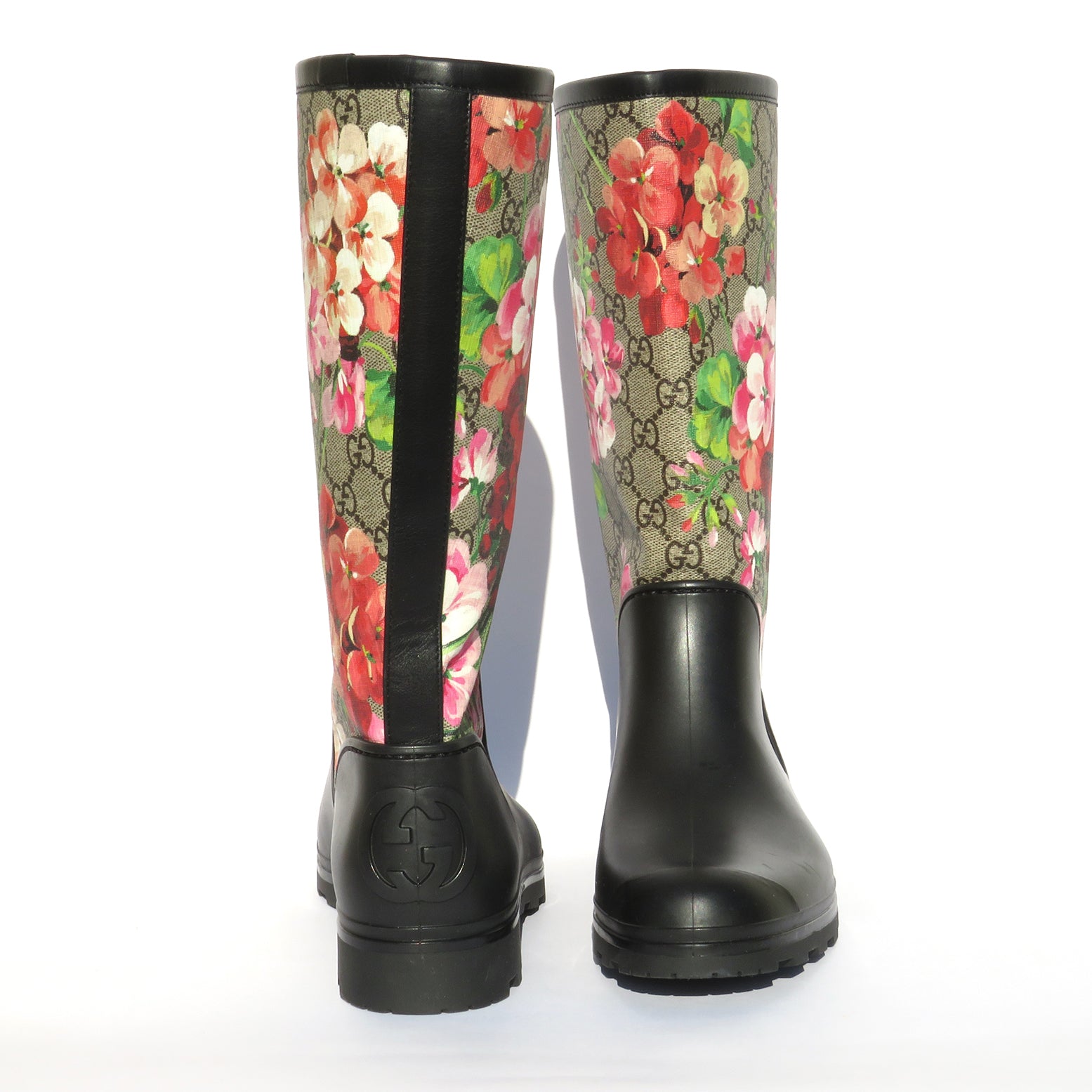 Gucci Black Limited Supreme Prato Gg Blooms Rain Boots/Booties 24684511 For  Sale at 1stDibs