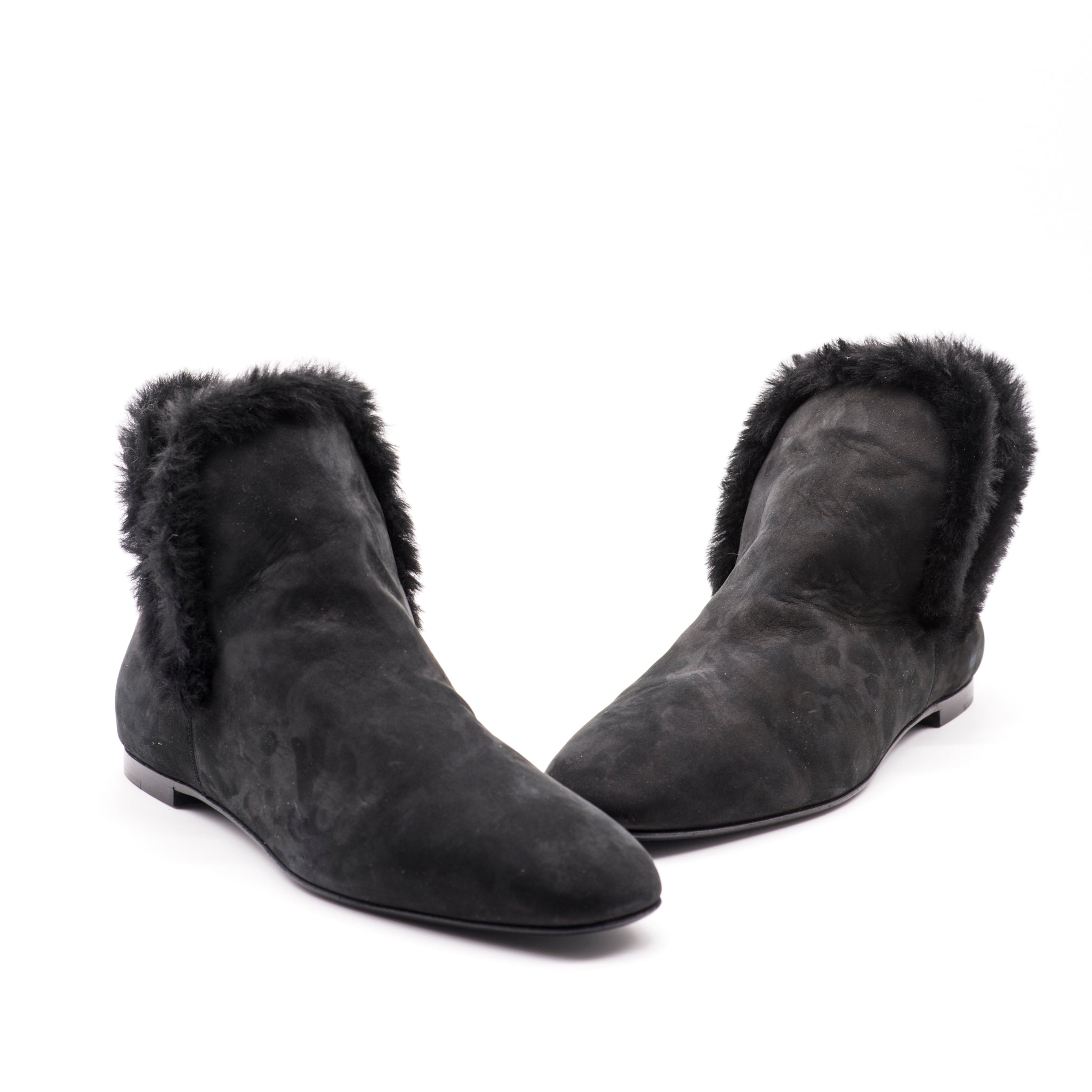 the row suede boots