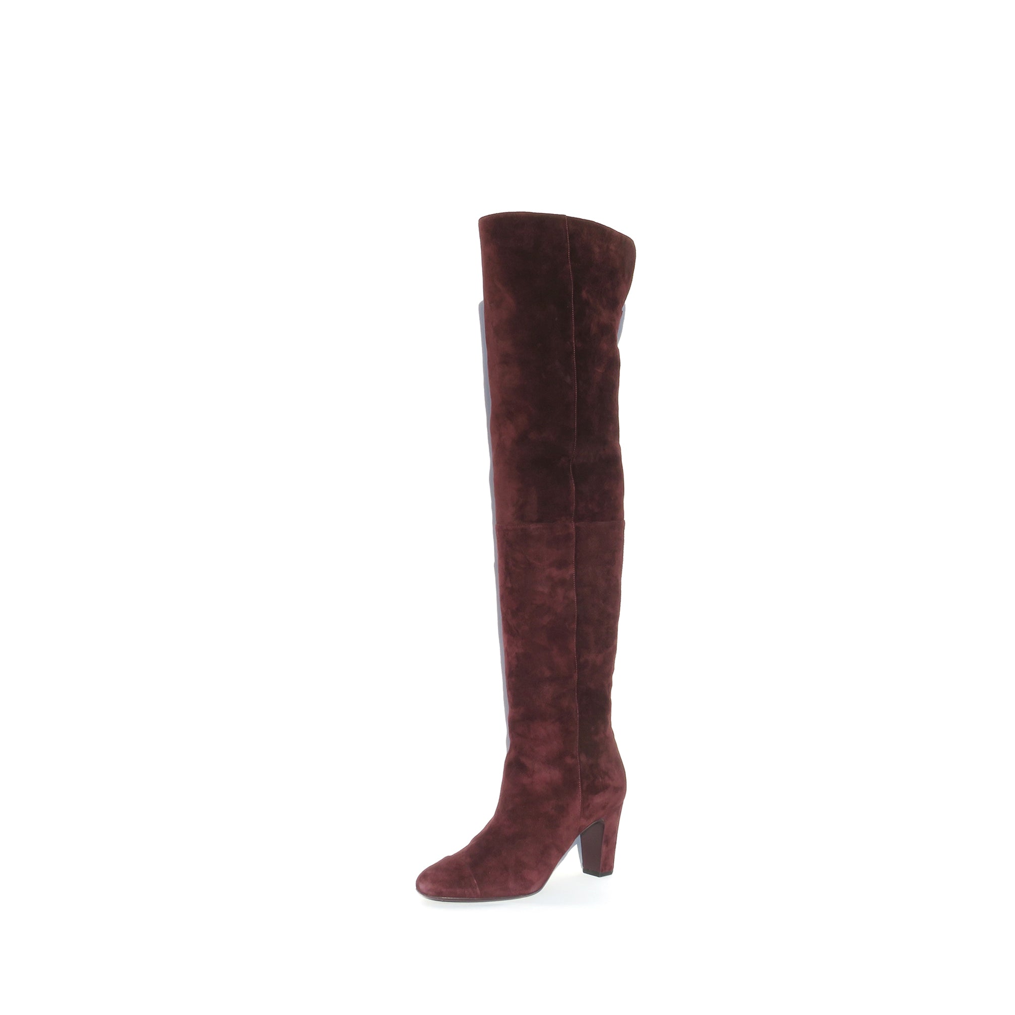 burgundy suede tall boots