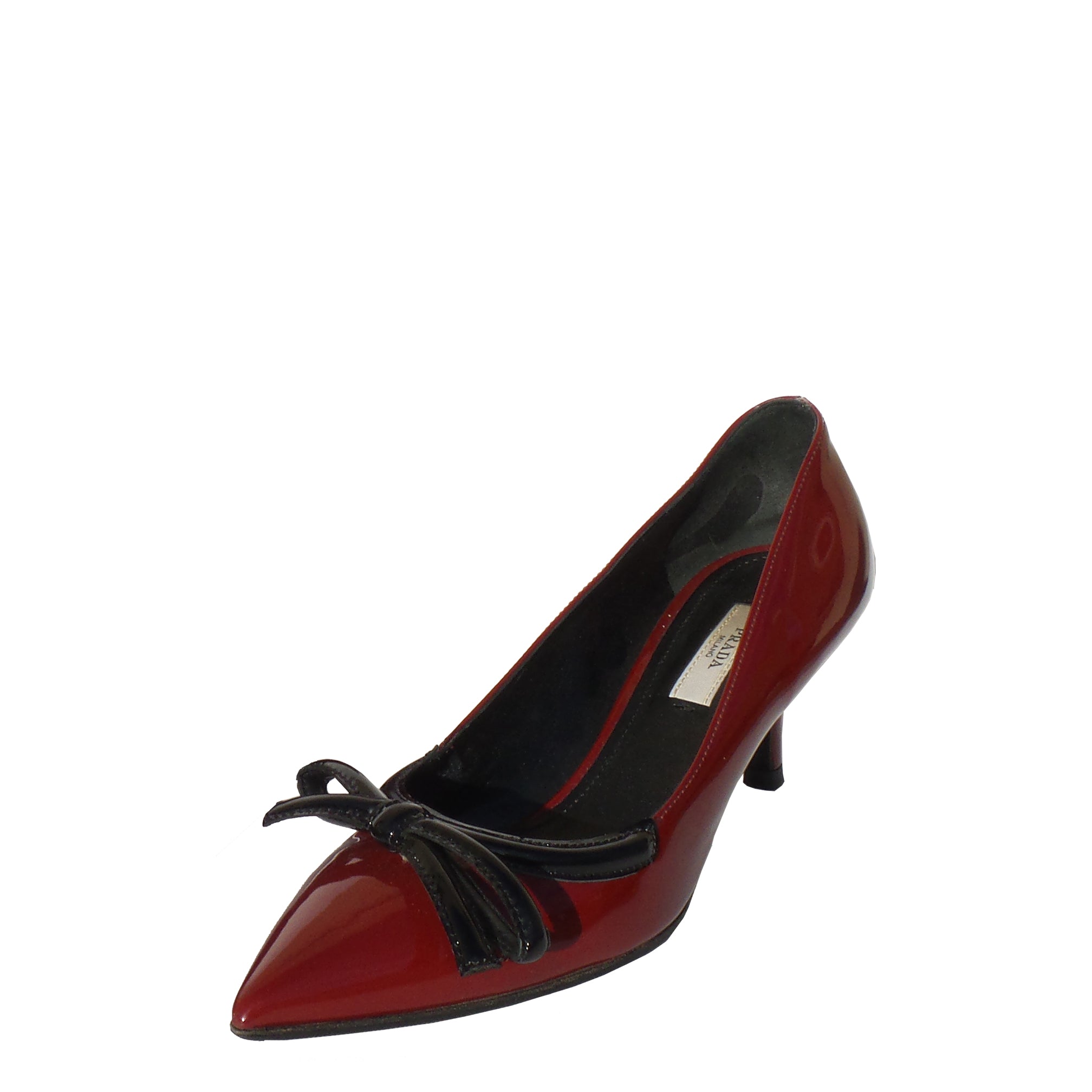 prada low heel pump