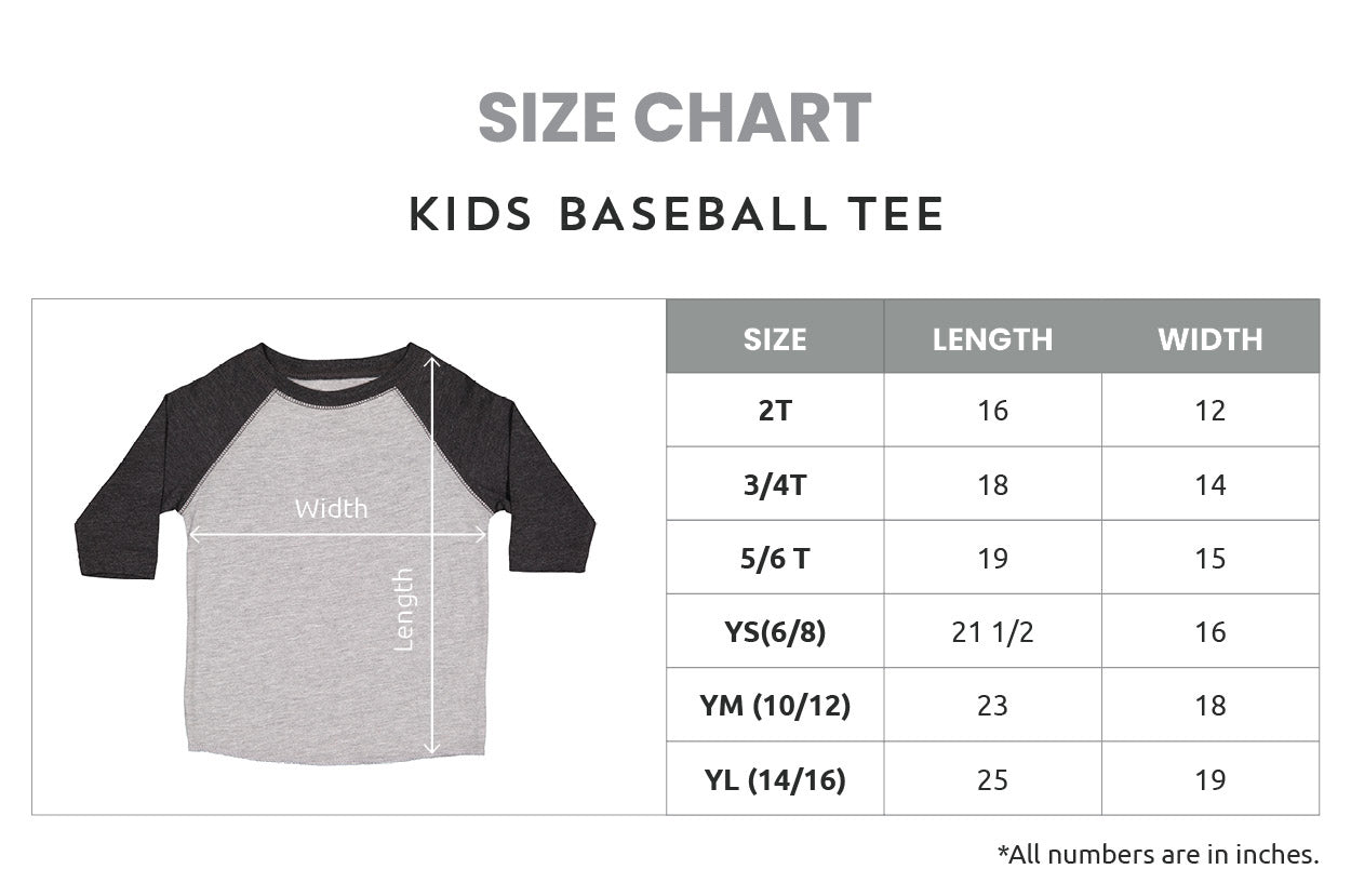youth t shirt sizes