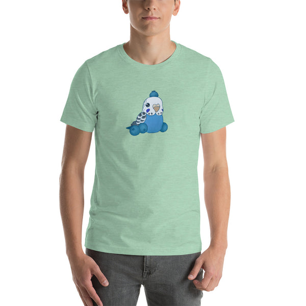 Blueberry Budgie T-Shirt - 8 Blue Birds