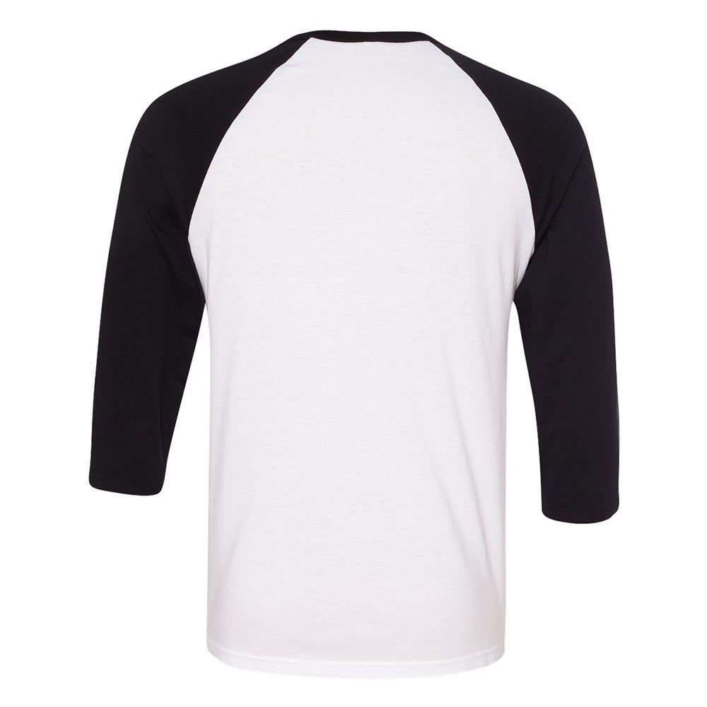Bow to No One on 3/4 Sleeves Black/White Raglan Tees - Conquering Barbell