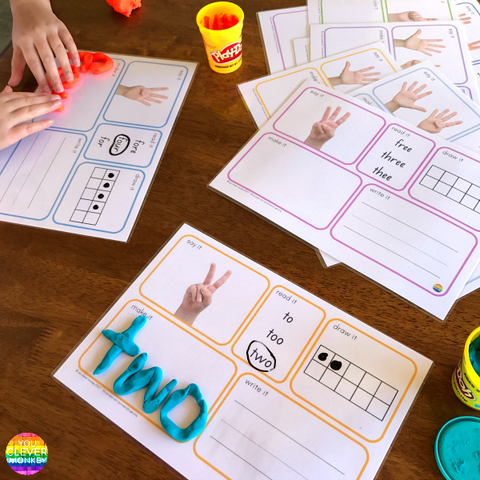 Number Word Mat BUNDLE | you clever monkey