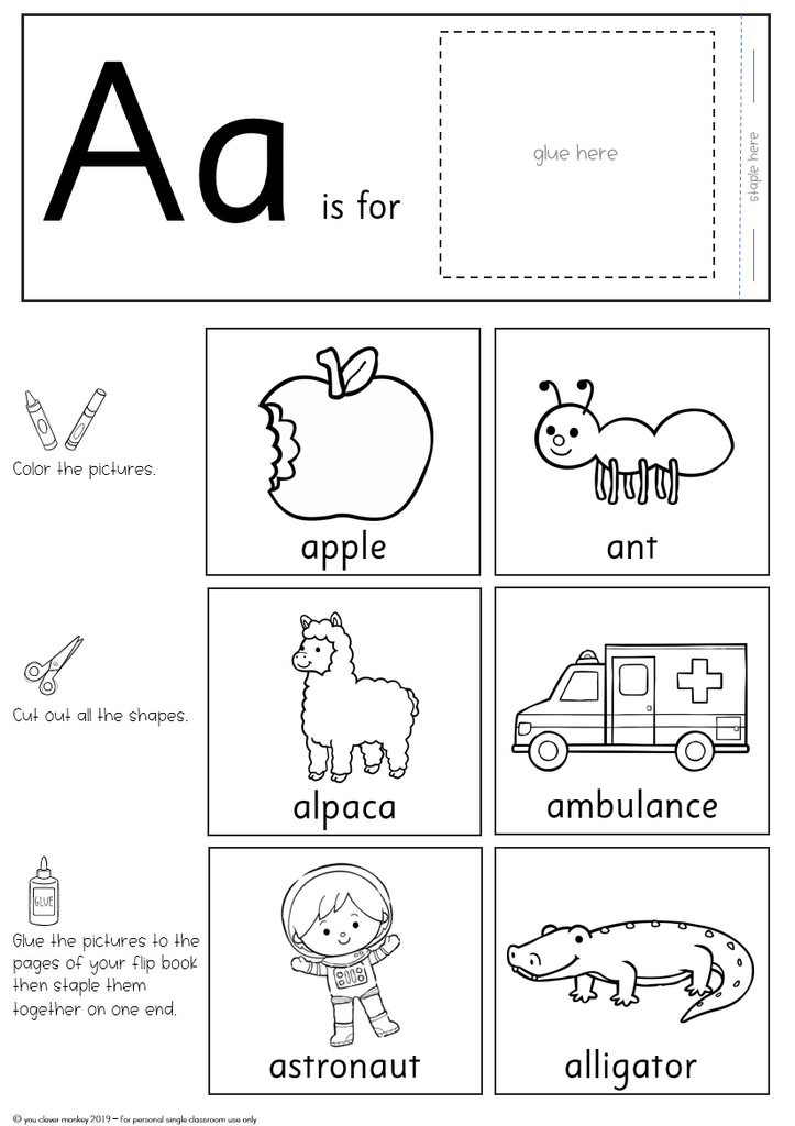 Alphabet Mini Flip Books – you clever monkey