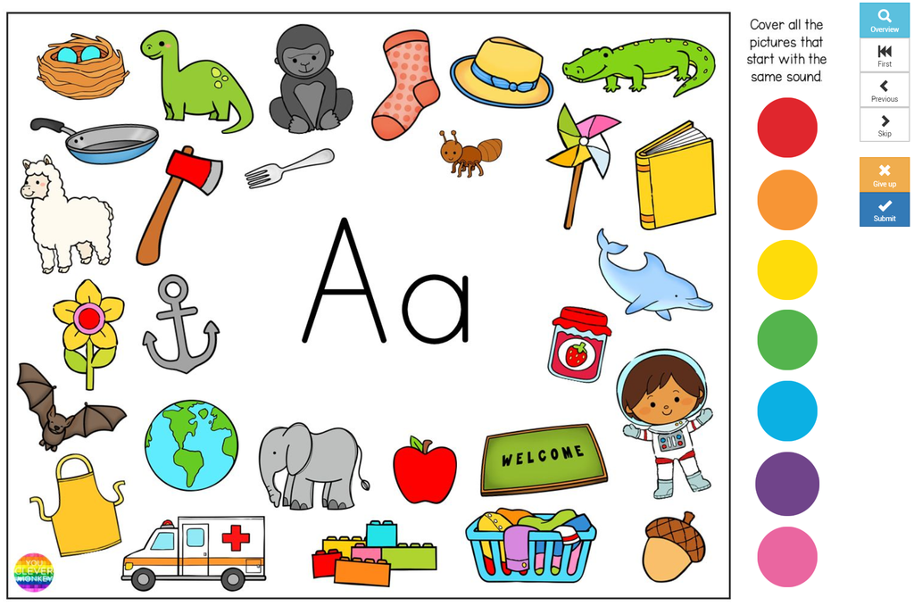 Digital Initial Sound Alphabet BOOM Cards - you clever monkey