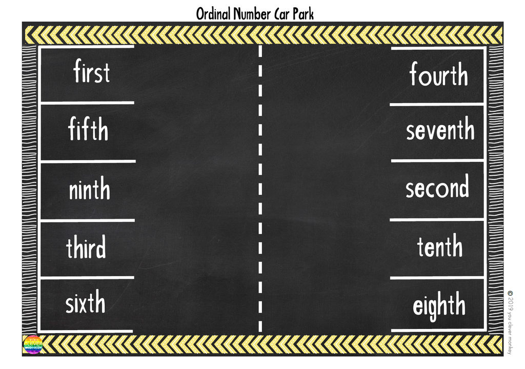 ordinal number car park mats classroom hq