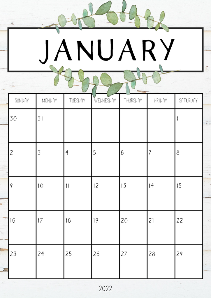 MODERN FARMHOUSE Simple Calendar classroom HQ