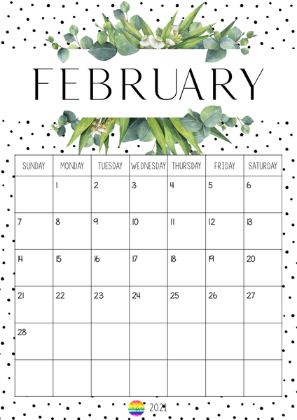GUM LEAF Simple Calendar – classroom HQ