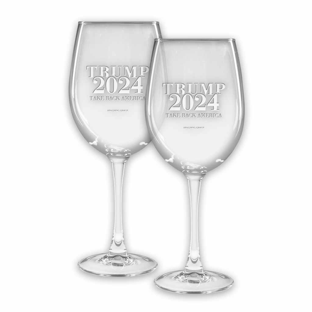 Trump 45 Colossal Wine Glasses Set of 2 TrumpStoreAmerica