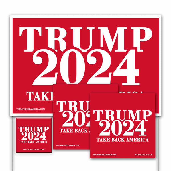 Trump Yard Sign Kit "Trump 2024" TrumpStoreAmerica