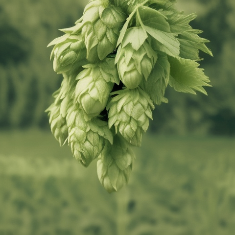 Hops up close