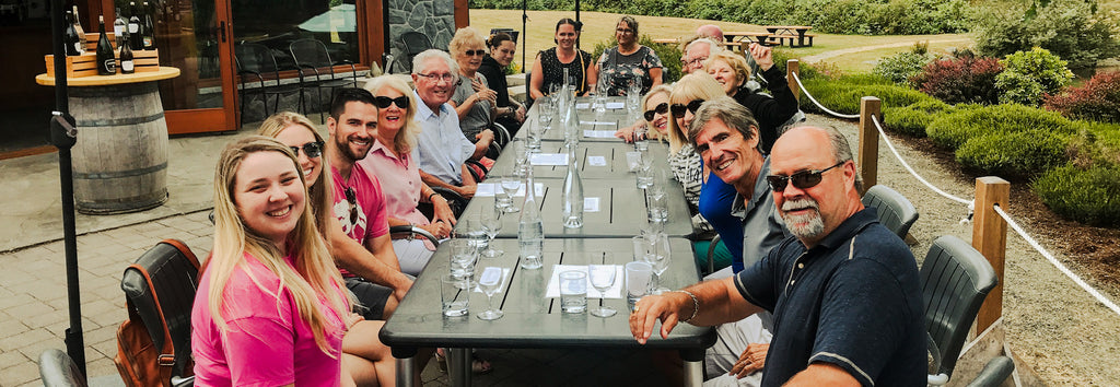 Unsworth Wine Tasting Group On Patio