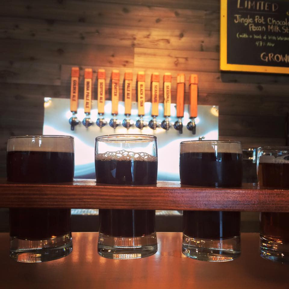 Wolf Brewing flight