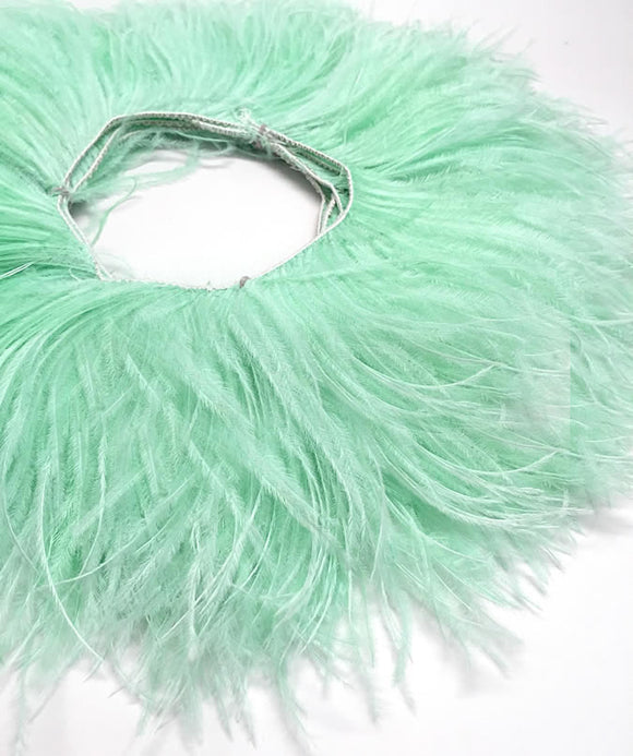 mint ostrich feathers