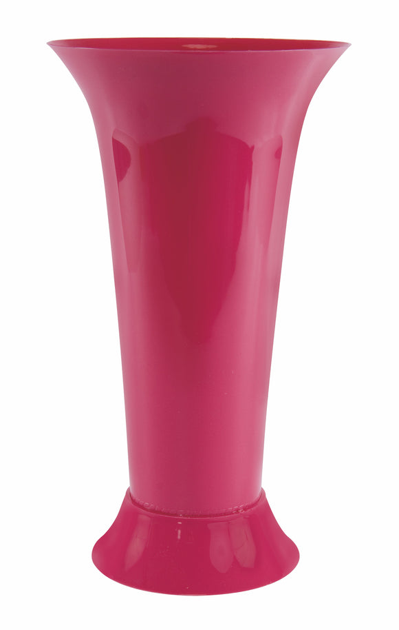 Trumpet Vase, Hot Pink (Pack of 12) - ifloral.com