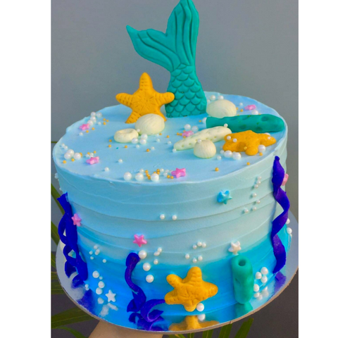 Mermaid cake decorations