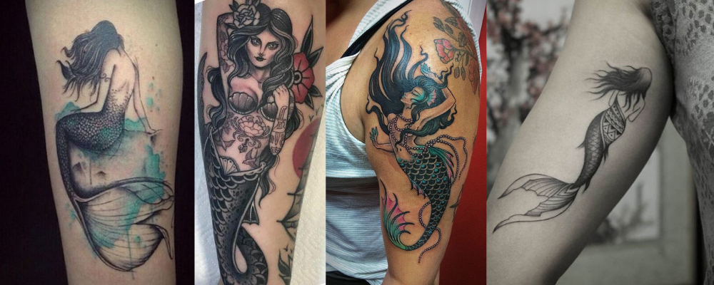 Origine of mermaid tattoo