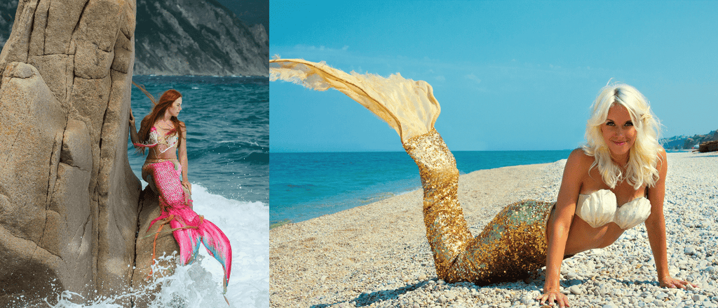 mermaid life on beach