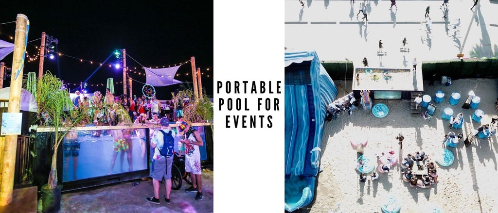 Shipping container pool party