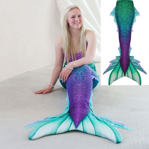 Finfun Seafoam Serenade Atlantis Halle Bailey Little Mermaid Tail Costume