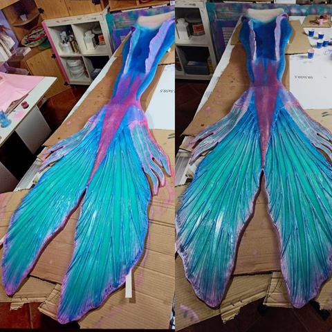 Meralexartfx Halle Bailey Little Mermaid Tail Costume silicone realistic