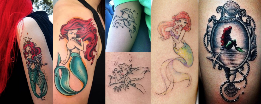Little mermaid tattoo Ariel