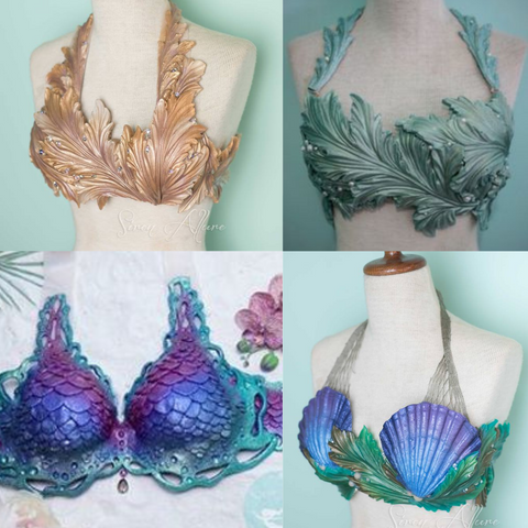 Mermaid Bra IN STOCK, Mermaid Costume Bra, Mermaid Costume Ready to Ship -   Australia