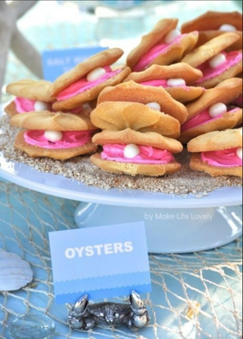 Oyster Cookies mermaid food party