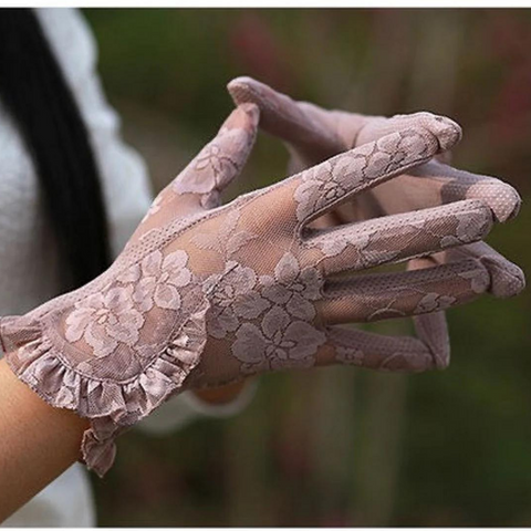 Gants de princesse en dentelle