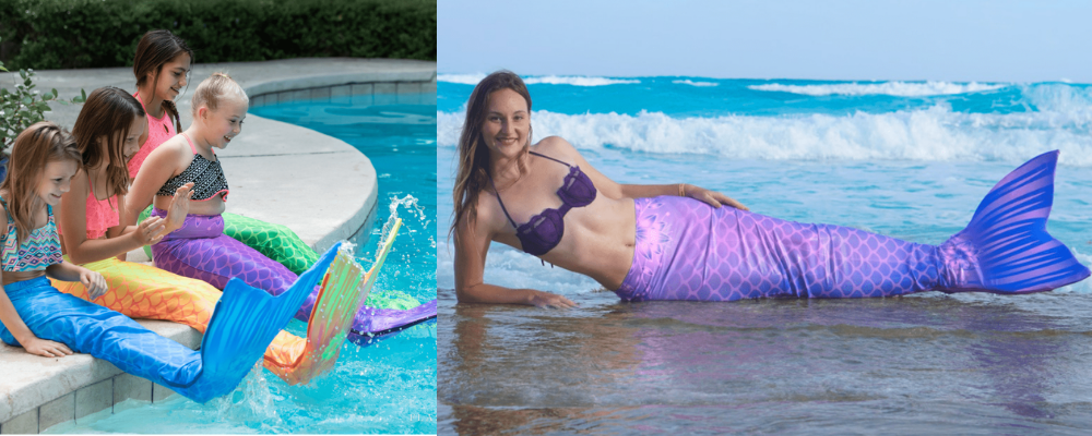 Aquamermaid tail swimmable mermaid tail for kids adults